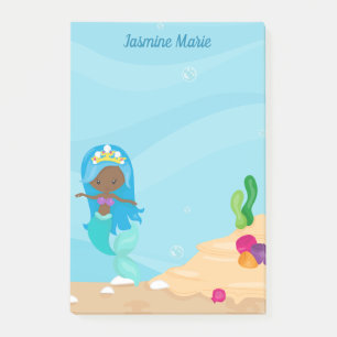 Post-it® Fille de sirène afro-américaine - Enfants person