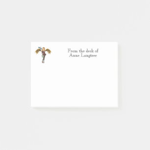 Post-it® Fille dragon steampunk aux cheveux roux 