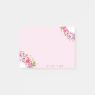Post-it® Fille mignonne Stylish Chic Floral - Personnalisé
