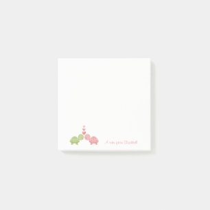 Post-it® Fille mignonne, Tortues en amour