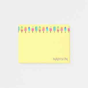 Post-it® Fille Motif mauve-jaune mauve