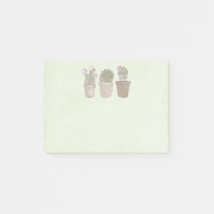 Post-it® Filles Cactus mignonnes Portant Des Bijoux