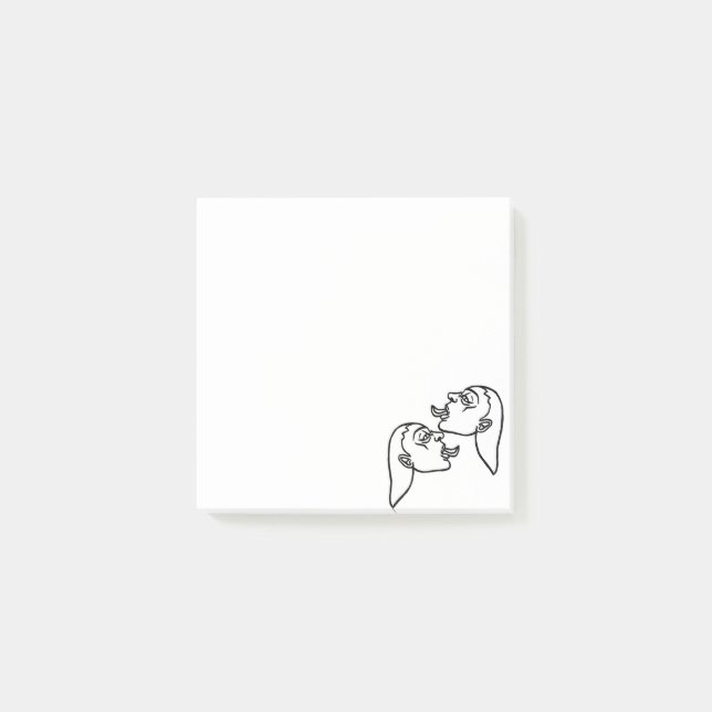 Post-it® Filles séductrices contour blanc (Devant)