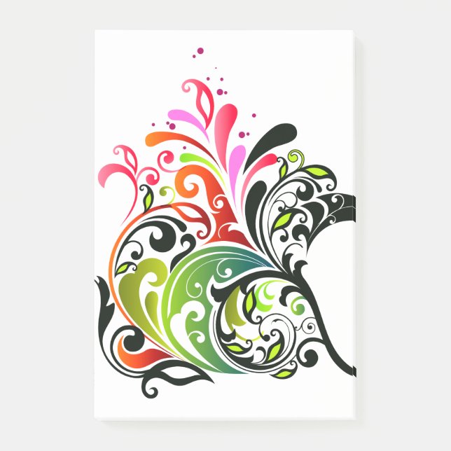 Post-it® Fine mignon Cool Girl Retro Floral Mode (Devant)