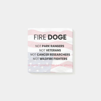 Post-it® Fire DOT Pas Rangers Cancer Recherche Anciens comb
