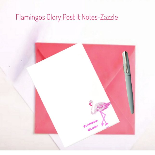 Post-it® Flamant rose Glory Post-It Notes (Créateur téléchargé)