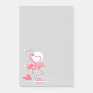 Post-it® Flamant rose Love Side post-it note verticale