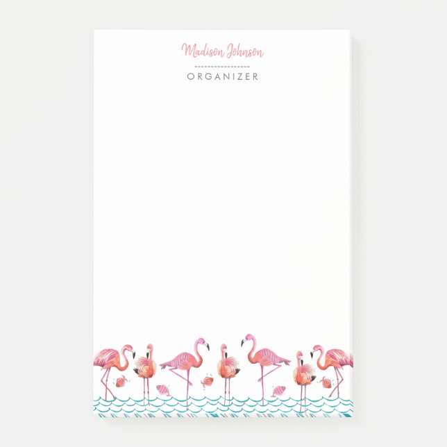 Post-it® Flamant rose | Notes | Notes collantes (Devant)