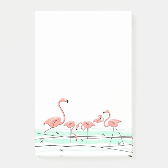 Post-it® Flamant rose Ocean Group post-it (Devant)