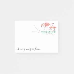 Post-it® Flamant rose Ocean Trio 3 "Texte"