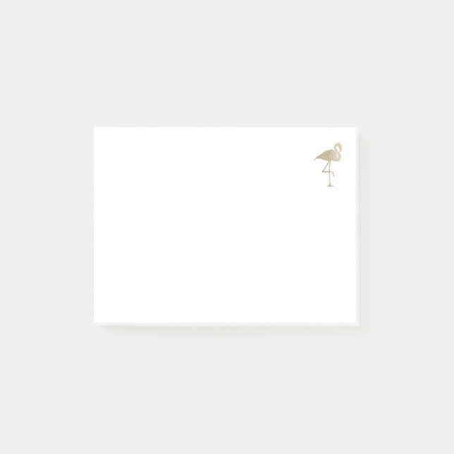 Post-it® Flamant rose Parties scintillant (Devant)