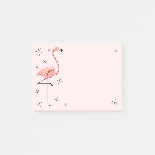 Post-it® Flamant rose rose (Devant)