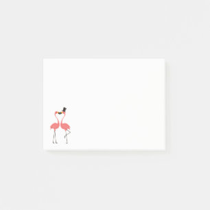 Post-it® Flamant rose rose Amour - Fête des mariées Mariage