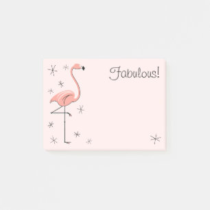 Post-it® Flamant rose rose "Fabulous!"