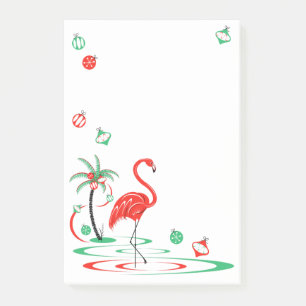 Post-it® Flamant rose rouge Baubles portrait