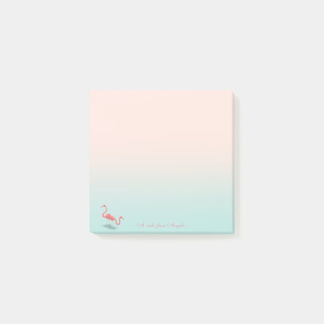 Post-it® Flamants roses mignons adorables (Devant)