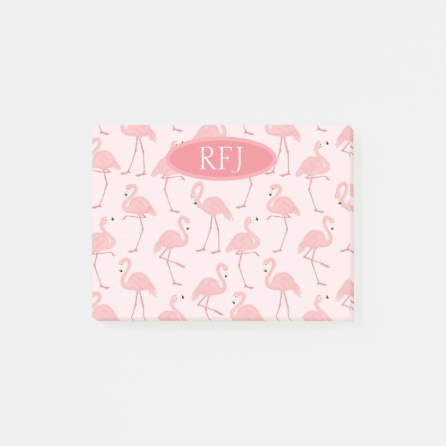 Post-it® Flamants roses rose monographie (Devant)
