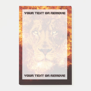 Post-it® Flames Lion votre texte
