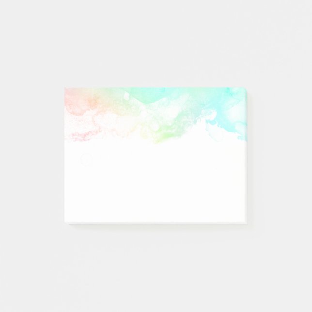 Post-it® Flèches Abstraites vert et bleu (Devant)