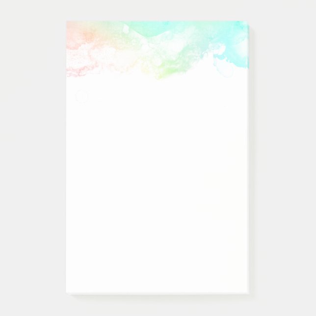 Post-it® Flèches Abstraites vert et bleu (Devant)