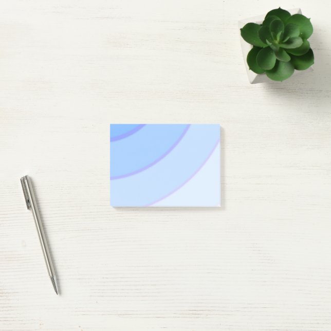 Post-it® Flèches circulaires bleues ombre (Bureau)