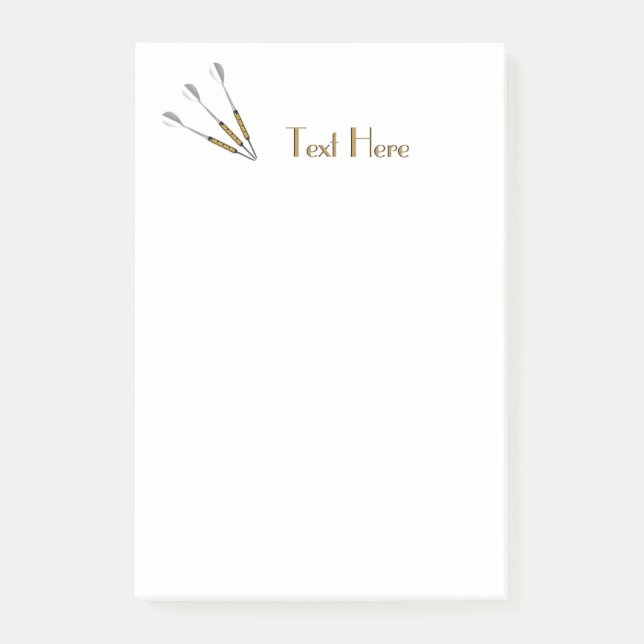 Post-it® Fléchettes Personnalisées / Monogramme (Devant)