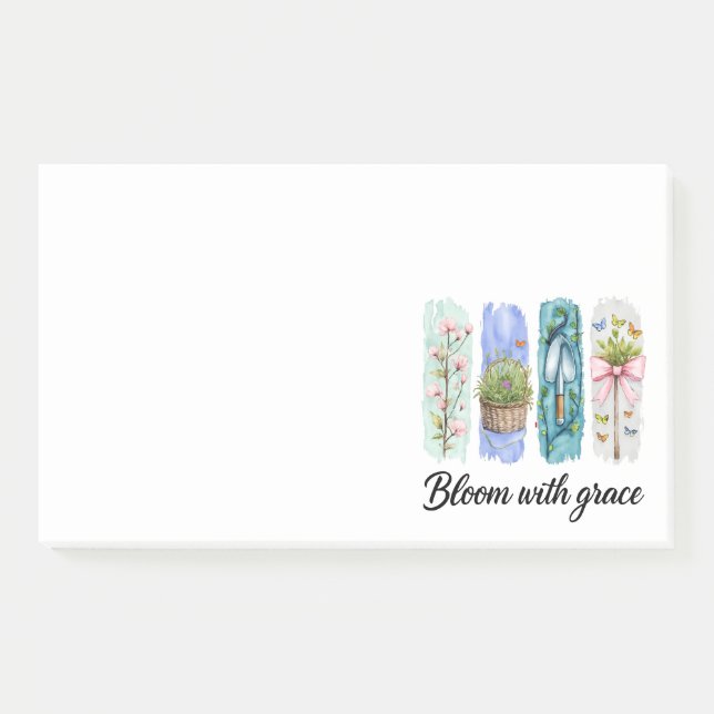 Post-it® Fleur avec Grace Garden Floral Art (Devant)