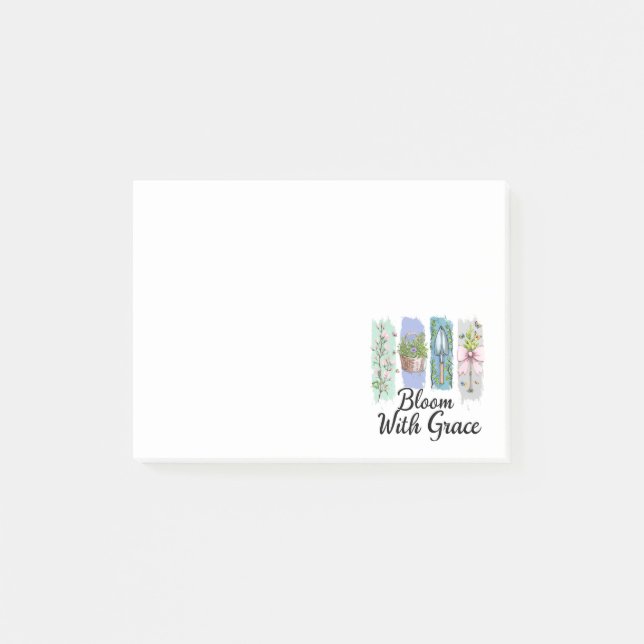 Post-it® Fleur avec Grace Garden Floral Art (Devant)