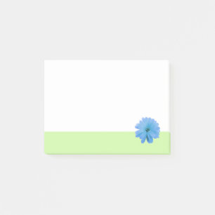 Post-it® Fleur Bleue Bordure Verte