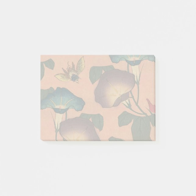 Post-it® Fleur d'abeille rose Art classique Hokusai (Devant)