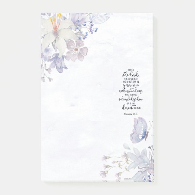 Post-it® Fleur de confiance dans le Seigneur (Devant)