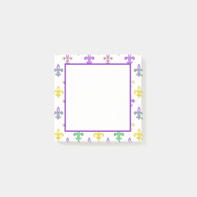 Post-it® Fleur de Lis Beads - Notes blanches (Devant)