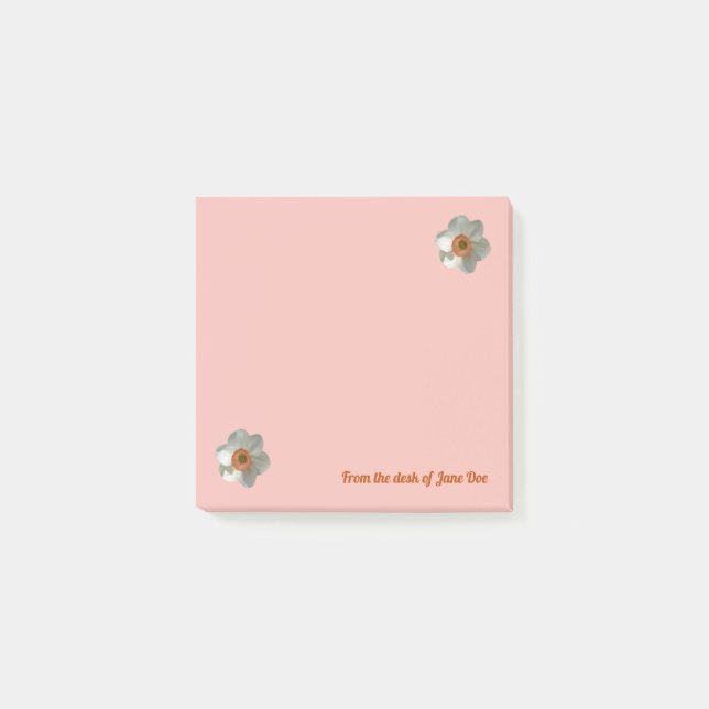 Post-it® Fleur de printemps de jonquille rose (Devant)
