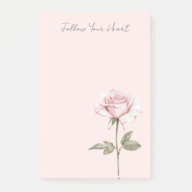 Post-it® Fleur de rose rose chic (Devant)