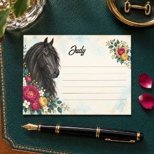 Post-it® Fleur de ton bijou personnalisée Andalou noir