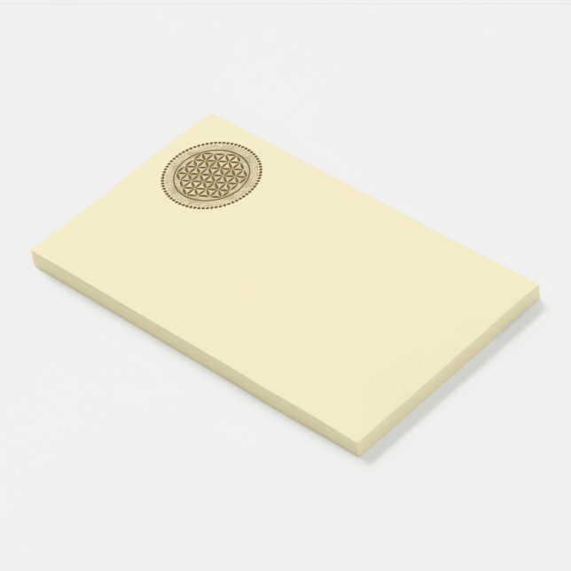 Post-it® FLEUR DE VIE - Art Symbolique de Géométrie Sacrée  (Incliné)