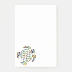 Post-it® Fleur de vie / Blume des Lebens - couleur tortue