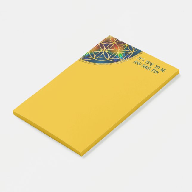 Post-it® FLEUR DE VIE - Fleur Fractale 1 (Incliné)