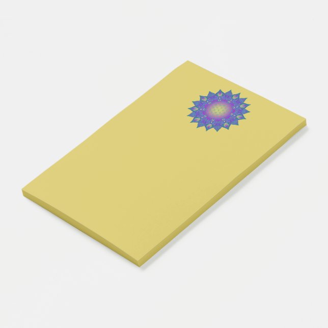 Post-it® Fleur De Vie - Mandala Indien 3 (Incliné)