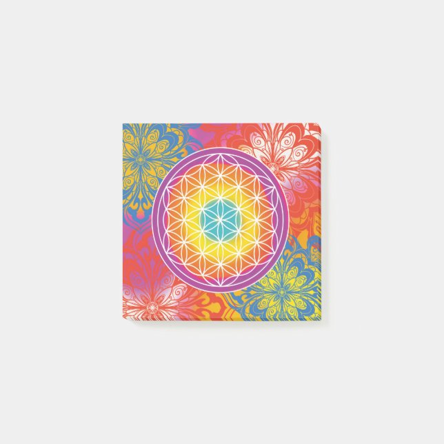 Post-it® Fleur de vie mandala zen (Devant)