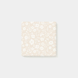 Post-it® Fleur de Vintage Neutre - Linge Doux