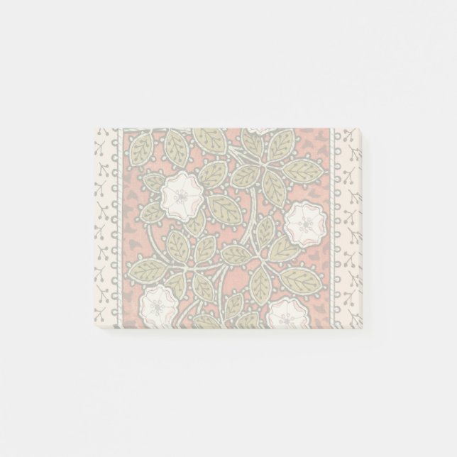Post-it® Fleur d'illustration Rose sauvage Vintage (Devant)