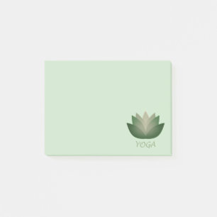 Post-it® Fleur Emerald Yoga Lotus