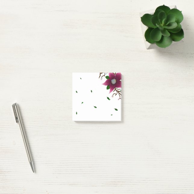 Post-it® Fleur et feuilles fantaisistes (Bureau)
