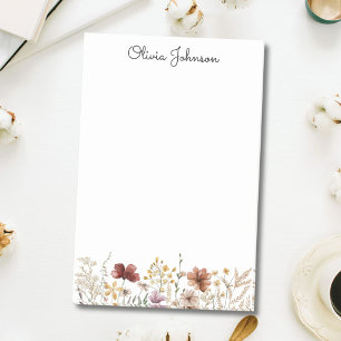 Post-it® Fleur Florale Jolie Aquarelle Personnalisée Fleur