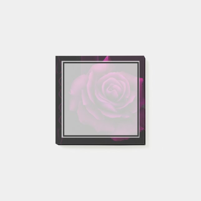 Post-it® Fleur gothique de rose violet-rouge (Devant)
