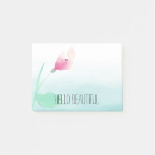 Post-it® Fleur rose Aqua Ombre