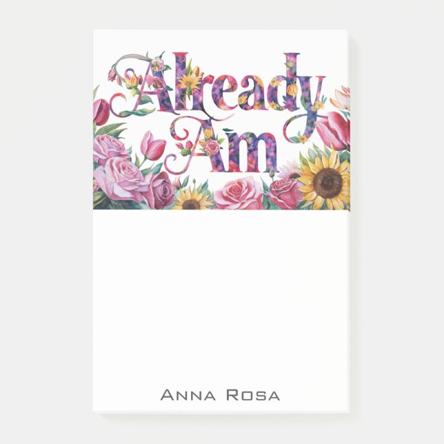 Post-it® *~* Fleurs 10 DÉJÀ AM AP85 Manifestation (Devant)