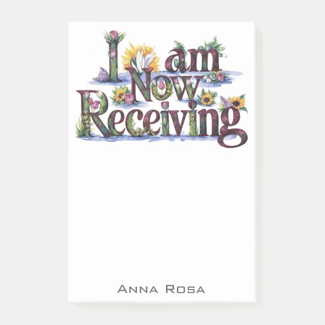 Post-it® *~* Fleurs 21 JE REÇOIS MAINTENANT L'AP85 Manifest (Devant)