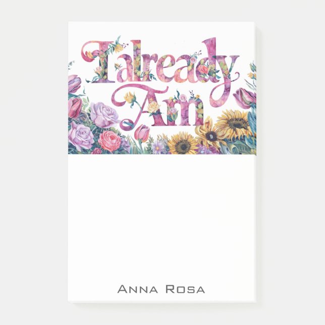 Post-it® *~* Fleurs 4 DÉJÀ AM AP85 Manifestation (Devant)